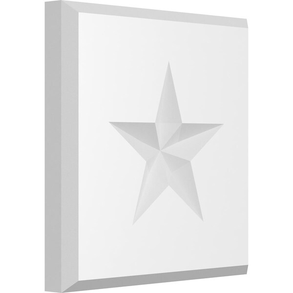 Ekena Millwork Standard Sedgwick Star Rosette With Beveled Edge, 6"W x 6"H x 3/4"P ROSP060X060X075SDG07 - main